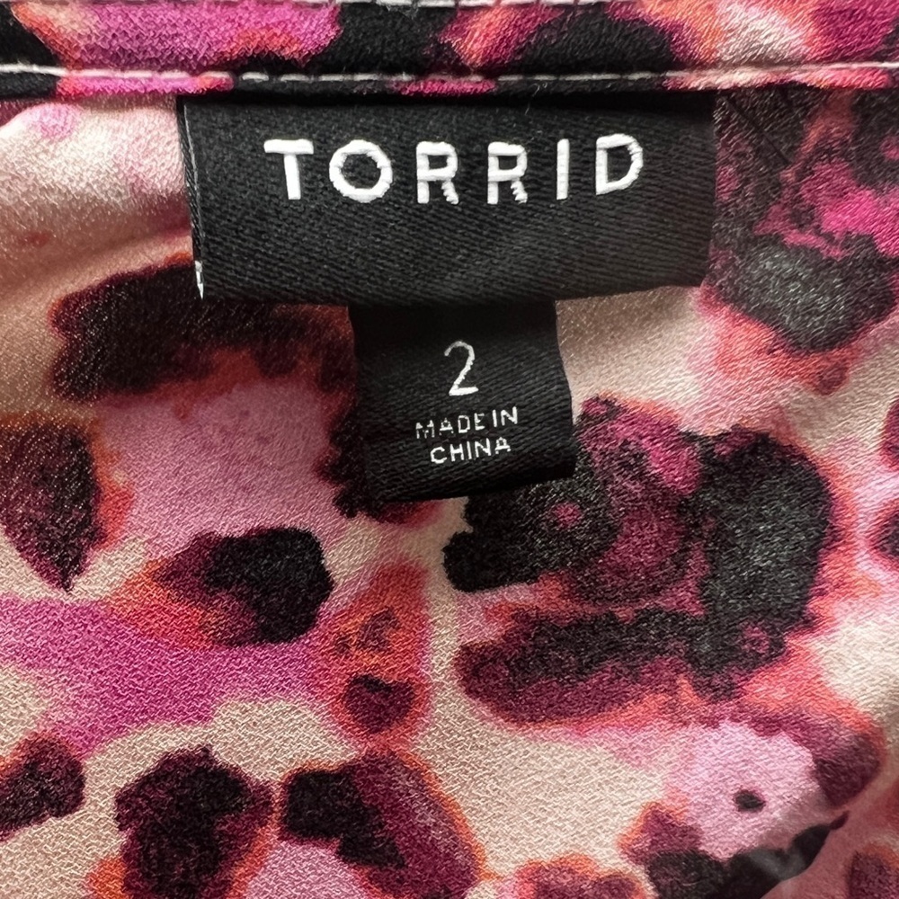 Torrid Peplum Georgette Tie-Front Cami (Size 2) - Picture 5 of 6